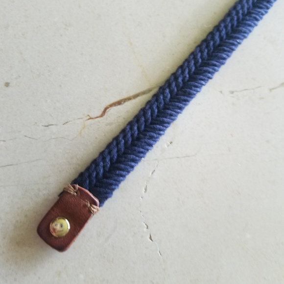 J Crew Braided Cotton & Leather Belt Orig $29.50 - Picture 4 of 5